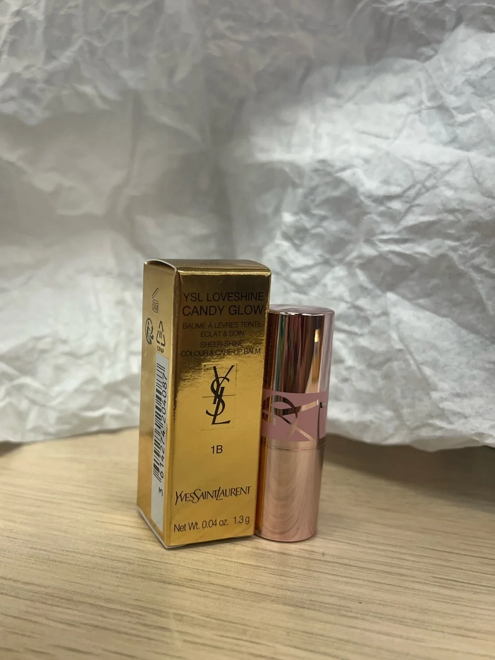 Yves Saint Laurent MINI Loveshine Candy Glow Lip Balm 1B 0.04oz Sell Individual
